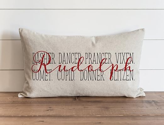 Amazon Com Carolju Rudolph Friends 16 X 26 Inch Pillow Cover