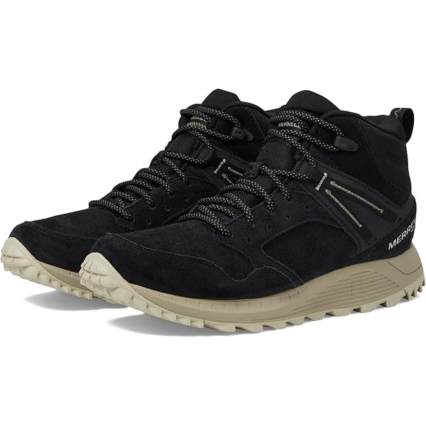 Merrell Speed Solo Mid WP Mens 10.5 Black Multi Suede Waterproof Hiking Boot NIB Amazon.com | Merrell Men main image 3