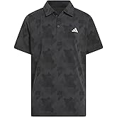 Adidas Boys Printed Scripted Polo Shirt
