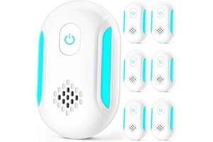SUCGLES [2025 Upgraded] Ultrasonic Insect & Pest Indoor Repeller, Plug-in Control Electronic Repellent for Roach, Mouse, Rodent, Bugs, Mosquito, Spider, Mice, Ant, 2 Mode Switching (6 Pack)