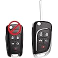 SUPALAND Upgraded Key Fob Replacement Fits for Chevy Cruze Equinox Camaro Impala Malibu Sonic Buick Regal Verano Encore Lacrosse Allure GMC Terrain Keyless Entry Remote Start Control OHT01060512