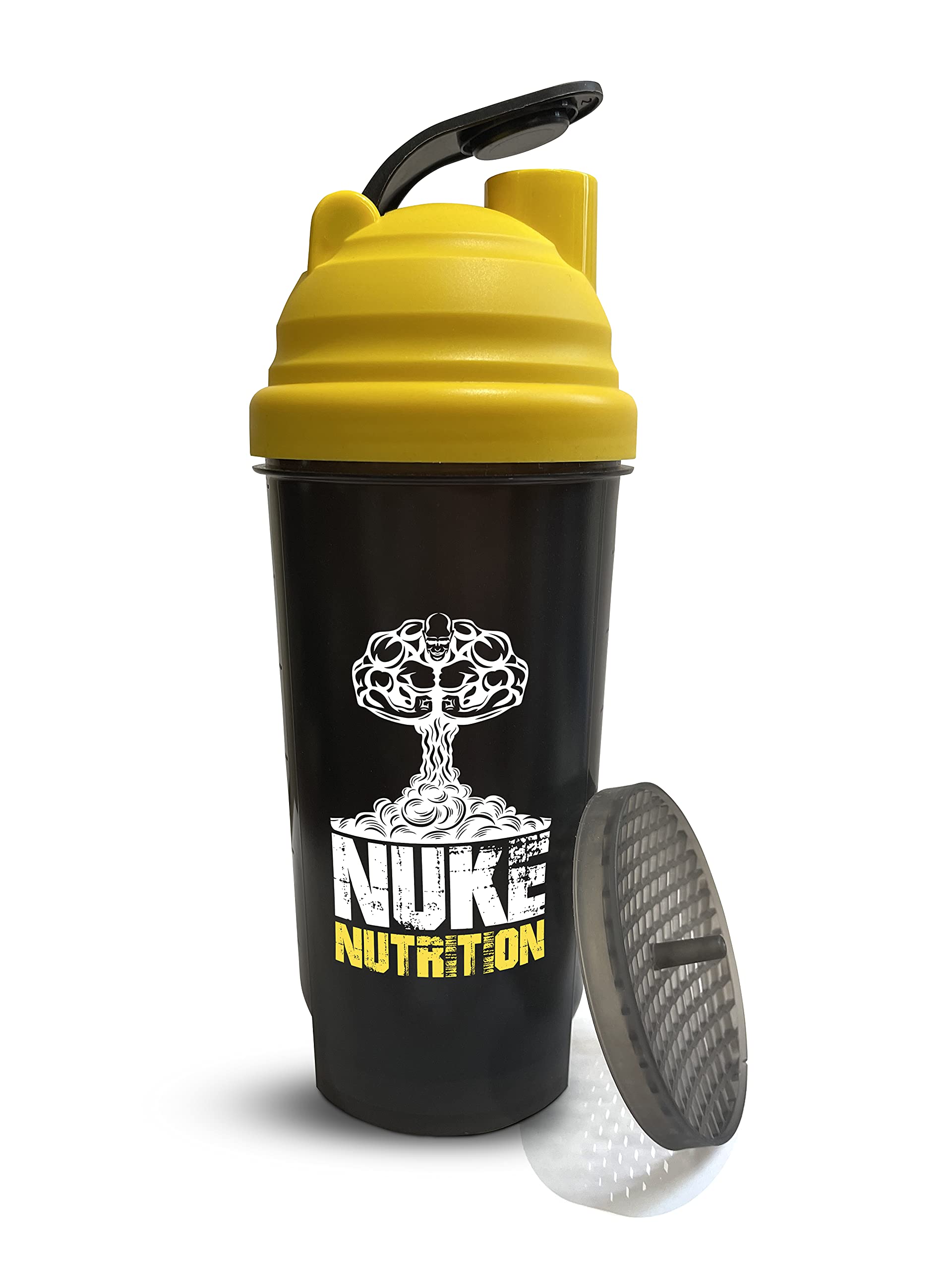Nuke Nutrition Protein Gym Bottle Shaker 700ml Premium Quality - Dishwasher Safe, Easy to Clean
