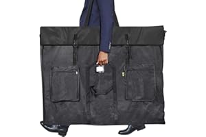 1st Place Products Premium Oversized Art Portfolio Case 38 x 50 Inches - Soft Sided - Waterproof - Great for LCD Screens, Monitors, TVs, Solar Panel, Frames, Transport - Shoulder Strap & Carry Handles