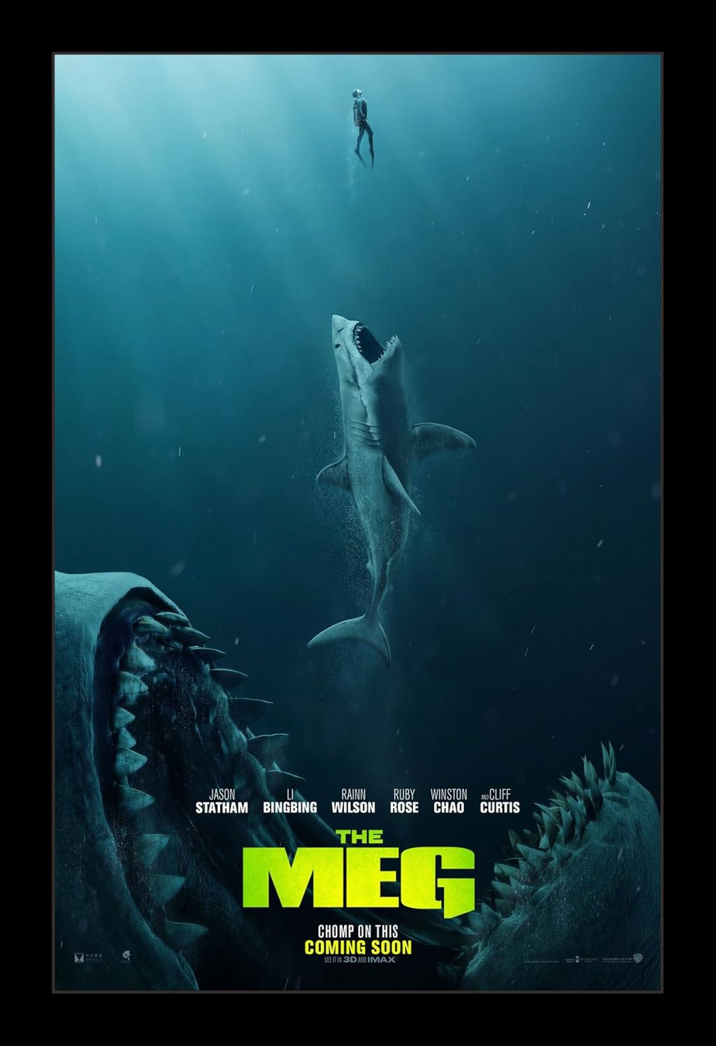 Wallspace The Meg - 11x17 Framed Movie Poster