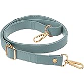 PATIKIL Leather Purse Strap Replacement 51 Inch, Adjustable Shoulder Crossbody Replacement Strap with Gold Hardware, Light Blue