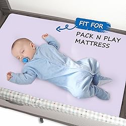 Pack and Play Sheets for Girl Fitted 2 Pack Mini
