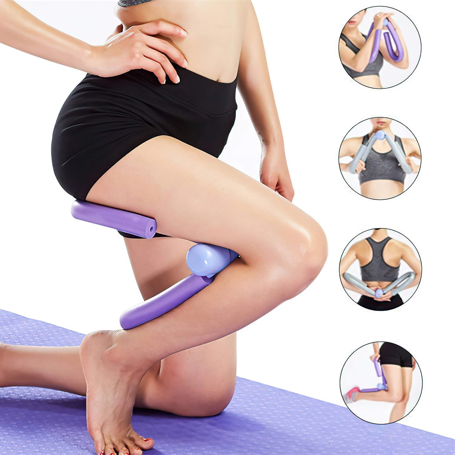 ixOOxi Strength Training Leg Machines Body Stretch Chest Expander Home Gym Equipment for Weight Loss (Purple) : Sports & Outdoors