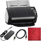 FI-7160 Fujitsu Document Scanner - Duplex - Scanners for Computers with 24V &amp; USB 3.0 Cable, 8.5 X 14 in, 600 DPI, 60 PPM (Mono/Color), ADF, 4000 Scans Per Day (Renewed)