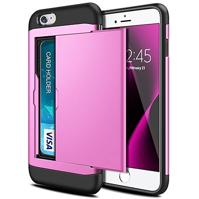 Purple Amazon Prime Iphone 6s Case SAMONPOW Wallet Case For IPhone
