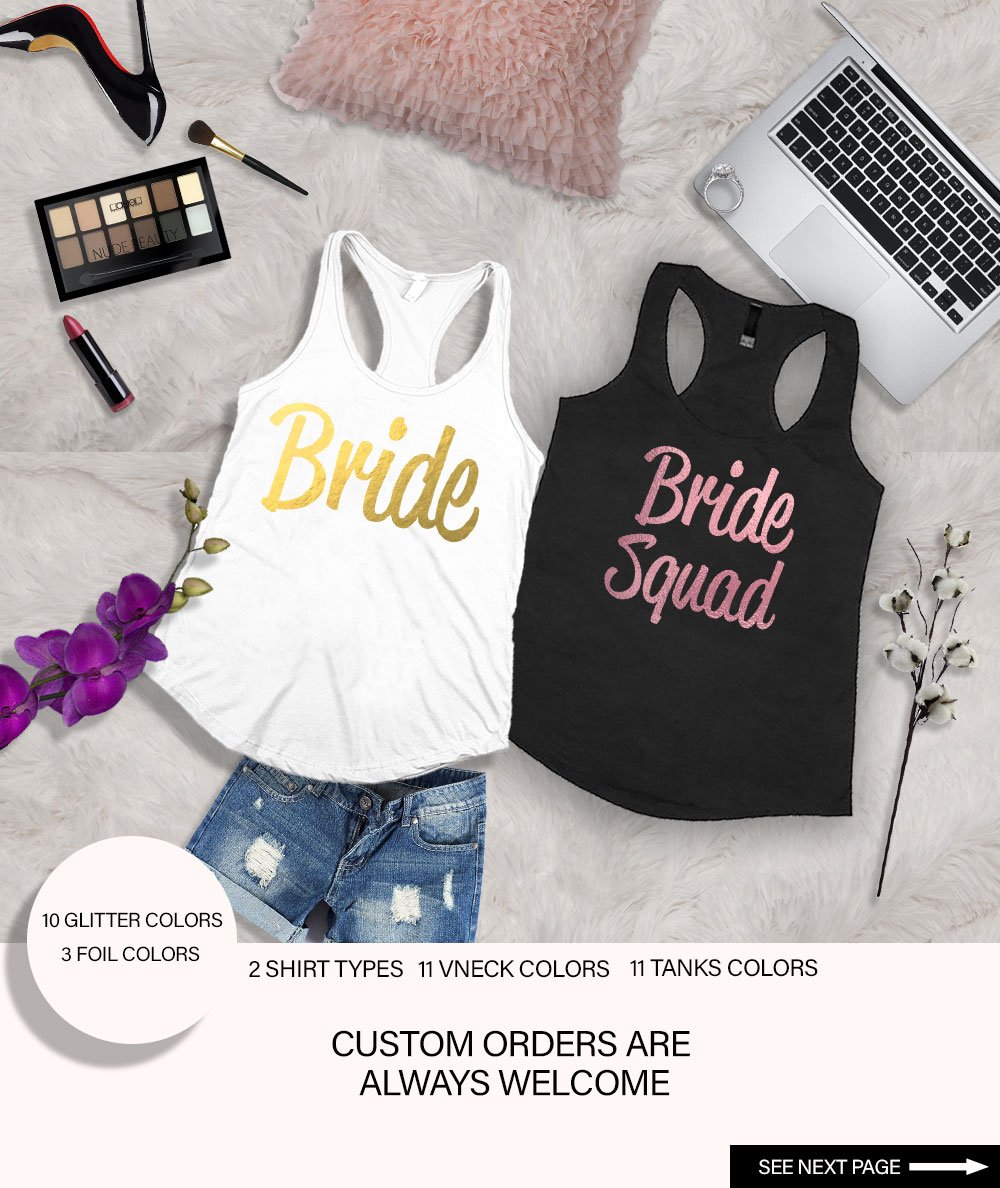 bride squad shirts amazon