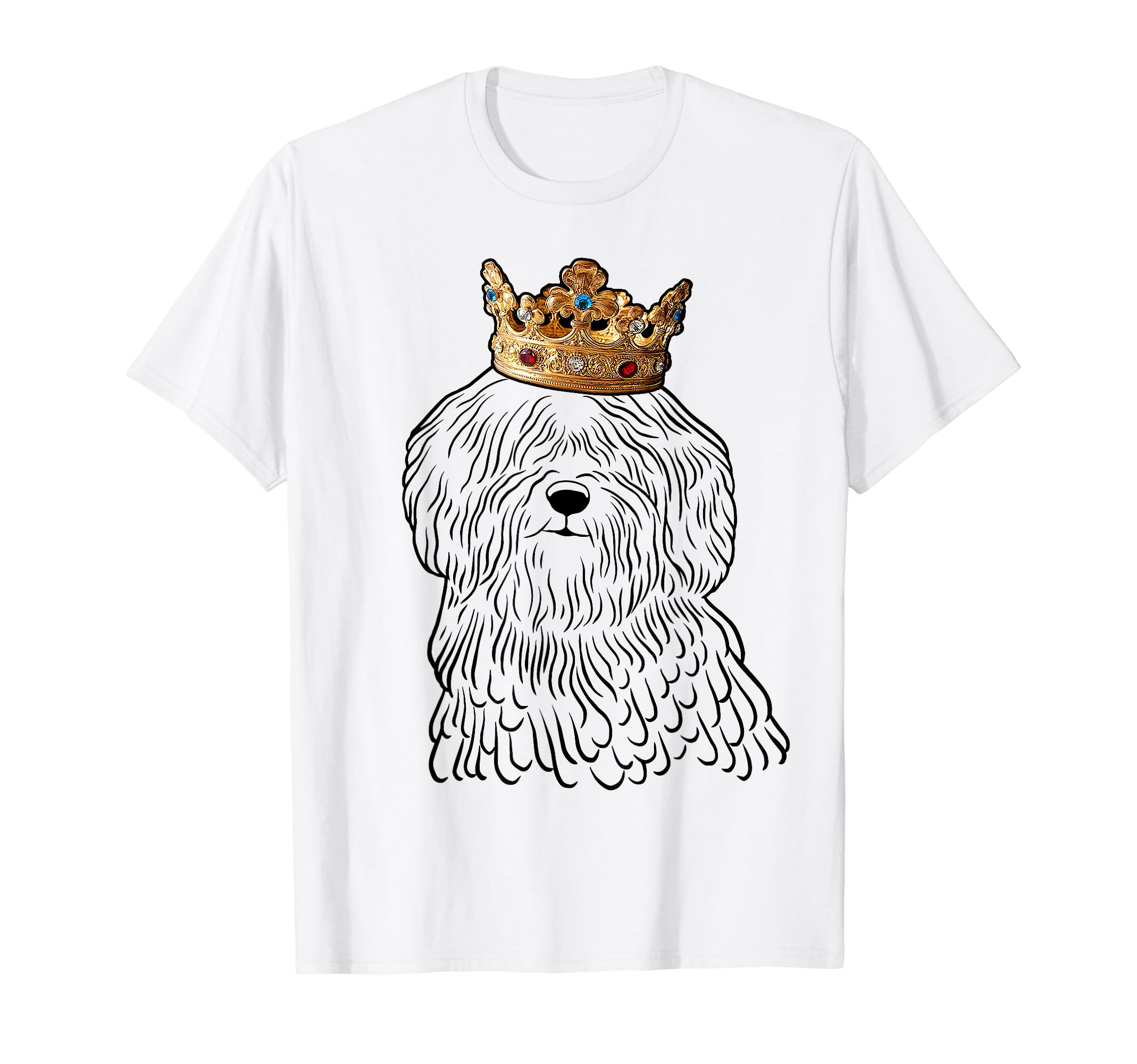 Puli Dog Wearing Crown T-Shirt