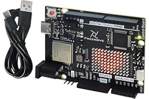 Freenove Control Board V5 Rev4 WiFi (Compatible with Arduino IDE), Arm Cortex-M4 Microcontroller, Onboard ESP32-S3, LED Matri