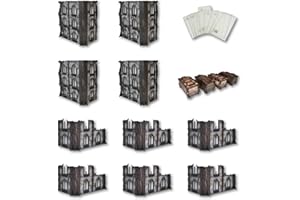 Lighter Creative 14PCS Terrain Set for WH40K WTC Tournament and 28mm/32mm Miniatures, 40K Terrain Battlezone Creation Kit, Complete Kit