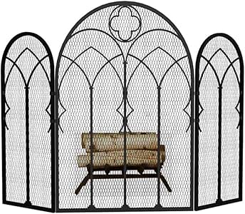 Antichispas Salvachispas para chimenea YXX Pantalla De Rollos