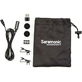 Saramonic LavMicro-U USB C Lavalier Microphone for iPhone 15, iPad, Android, Omnidirectional Condenser Lapel Mic for Vlogging, Interviews, YouTube, TikTok