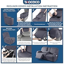 TAOCOCO Reclining Loveseat with Middle Console