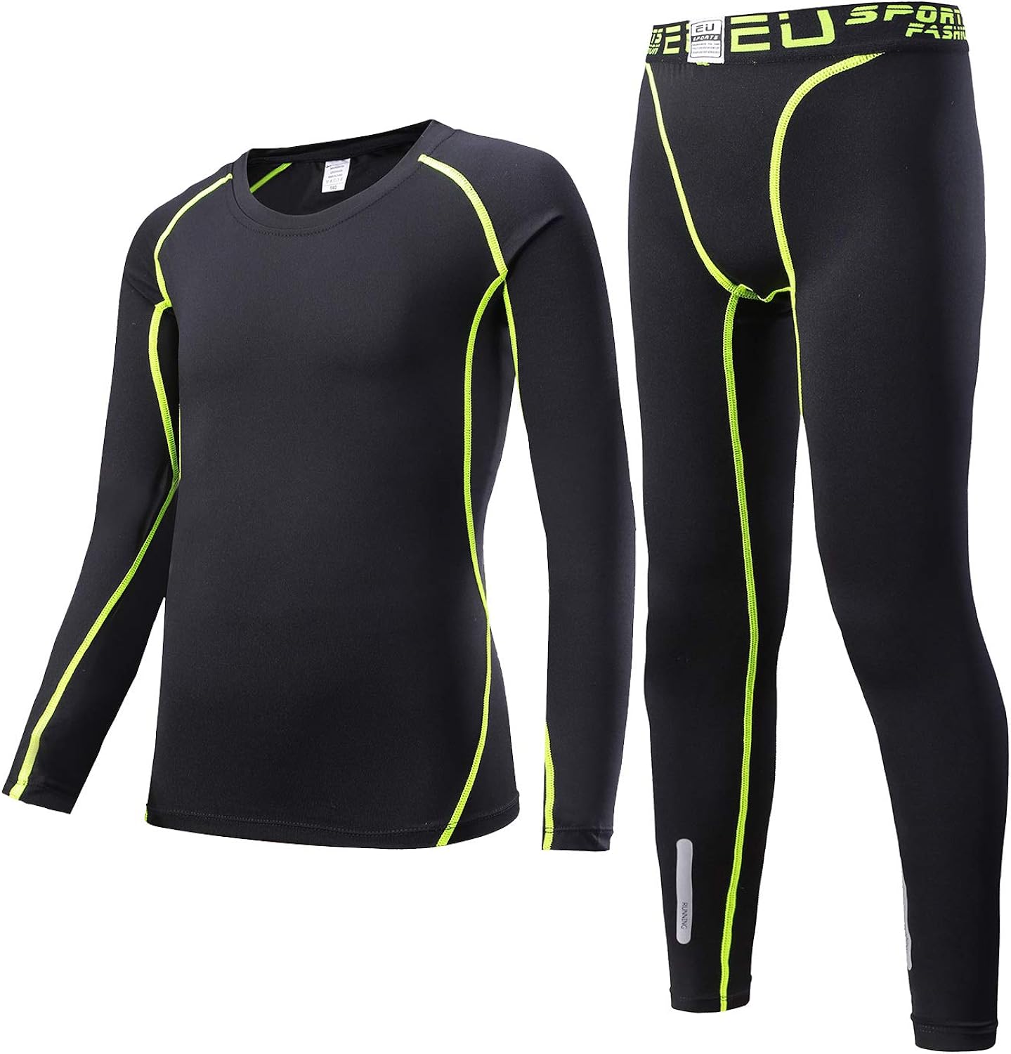 Sillictor Sports Long Johns for Boys Thermal Base Layer Kids