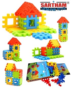 Sartham, Building Block Toy for Kids, Age 3 to 10 Years (Multicolor)