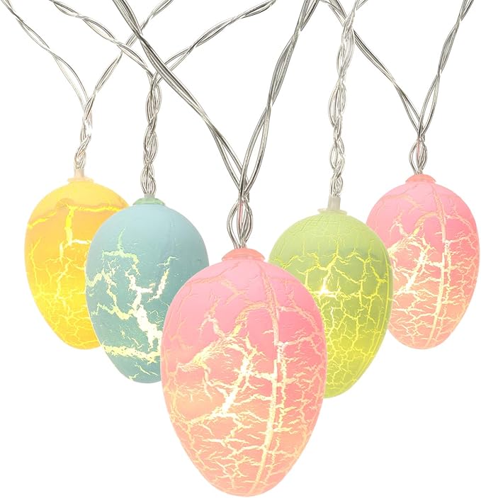 String Lights Fairy Lights 21 Easter Egg Led String Fairy Lights Battery Operated Party Decor Us Home Garden