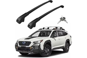 KOARIGO Roof Rack Cross Bars Compatible with Subaru Outback Wilderness 2022-2025, Adjustable Aluminum Heavy Duty 300 LBS Anti-Theft Lock Cargo Carrier Rooftop Crossbar Accessories for Bike, Snowboard, Luggage