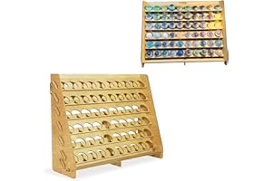Sokipa Craft Paint Storage-Paint Rack for Citadel Paint - 2Oz Paint Organizer with 60 Holes - Wall-Mounted Acrylic Paint Storage Rack