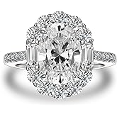 Effinny Clearance Engagement Ring for Women,AAAAA Cubic Zirconia CZ Stone 925 Sterling Silver Promise Ring