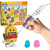 Kretrum 3D Pen for Kids Low Temperature 3D Printing Pen Kit with Robot Stencils Robot Base Finger Protectors 1.75mm PCL Filam