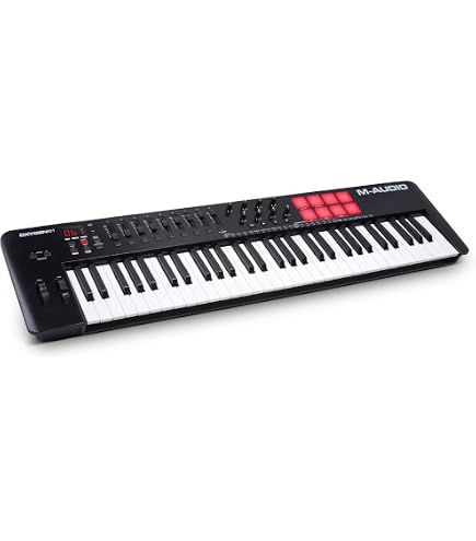 Amazon.com: M-Audio Oxygen Pro 61 MIDI Keyboard Controller + SP-1