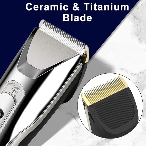 paubea hair clippers for men cordless ceramic blade mens hair trimmer beard tr