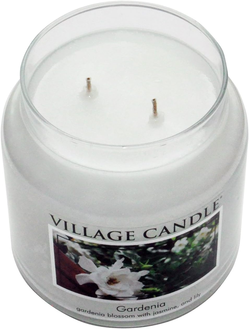 Village Candle Gardenia 26 oz Glass Jar Scented Candle, Large: Home & Kitchen