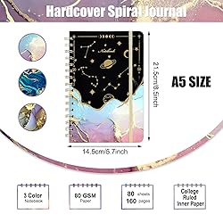 EOOUT 3 Pack Spiral Notebook Journals for