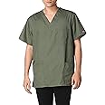 Cherokee Women and Men V-Neck Scrub Top with 3 Pockets 4876