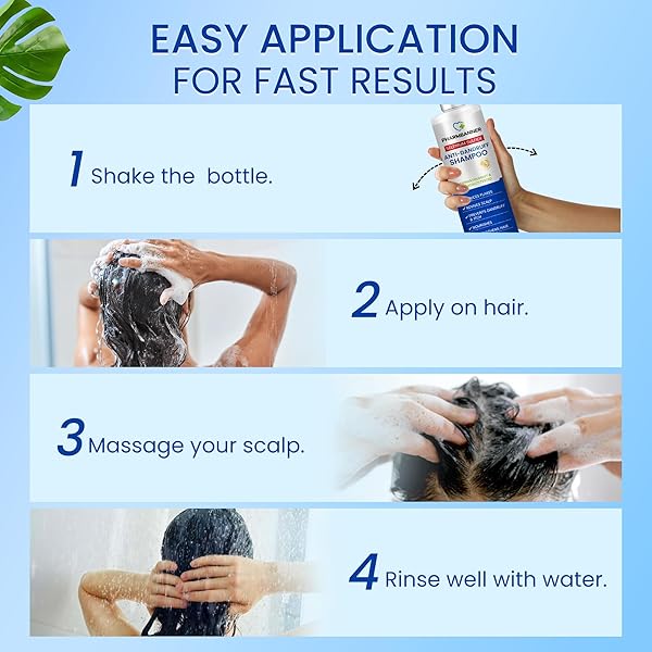 PHARMBANNER ANTI-DANDRUFF SHAMPOO WITH SELENIUM SULFIDE: FOR FLAKY SCALP, ITCHING & SEBORRHEIC DERMATITIS RELIEF – MENTHOL & LAVENDER OIL – MOISTURIZING, COLOR SAFE, GENTLE FOR ALL HAIR TYPES – 8.4OZ