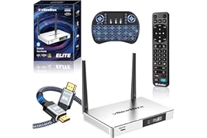SAINT ROSERY 2024 Newest Vsee Elite,Highest Performance with Larger Storage, RAM 4GB ROM 128GB, 8K Ultra HD High Speed HDMI Cable, Voice Remote