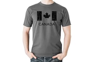 Witty Fashions Canada Flag - Funny Canadian Pride - Maple Leaf - July 1st Canada Day Novelty Men's T-Shirt