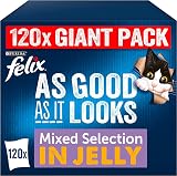 FELIX As Good As It Looks Cat Food Mixed 120x100g 100 g per pack 120 cans view 1
