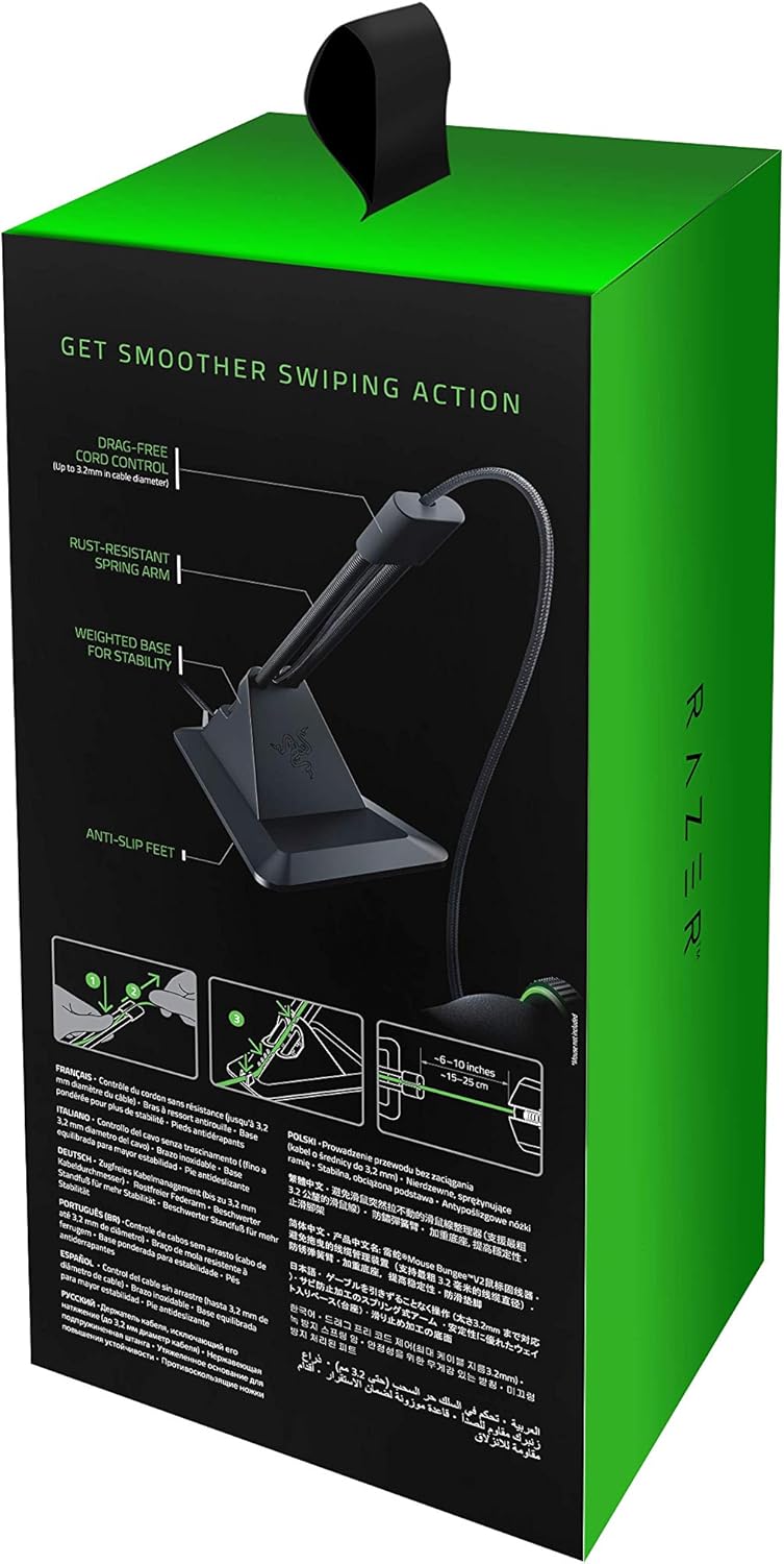 Razer Gaming Mouse Bungee v2: Drag-Free Wired Mouse Support - for Esports-Level Performance - Classic Black (RC21-01210100-R3M1): Computers & Accessories