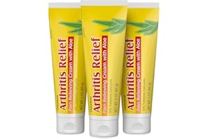 DCH Labs Odorless Arthritis Relief: Pain Relieving Cream with Aloe and 10% Trolamine Salicylate (3 Pack)