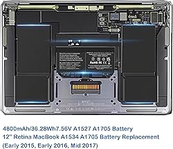 XINGLT A1534 A1705 Battery, A1527 A1705 Replacement