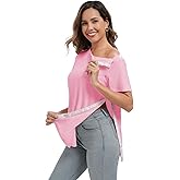 Deyeek Post Surgery Shirts Women Shoulder Recovery Tear Away Chemo Port Access Rotator Cuff Rehab Adaptive Clothing Hospital