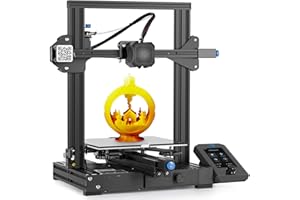 COMGROW Official Creality Ender 3 V2 Upgraded 3D Printer with Silent Motherboard Branded Power Supply Carborundum Glass Platform Resume Printing Function, DIY 3D Printers Printing Size 8.66x8.66x9.84 inch