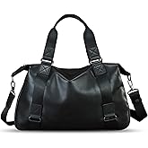 Genuine Leather Travel Bags for Men and Women Duffle Bag Vintage Purse Handbag Shoulder Crossbody Sport Bag