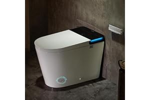Casta Diva Smart Toilet with Bidet Built in, Auto Open Close, Foot Sensor, 1000 MaP Auto Flushing, ADA Comfort Height, Artistic Lighting, Smart Heated Seat, Foam Dispenser, Tank Built in (CD-U010Max)