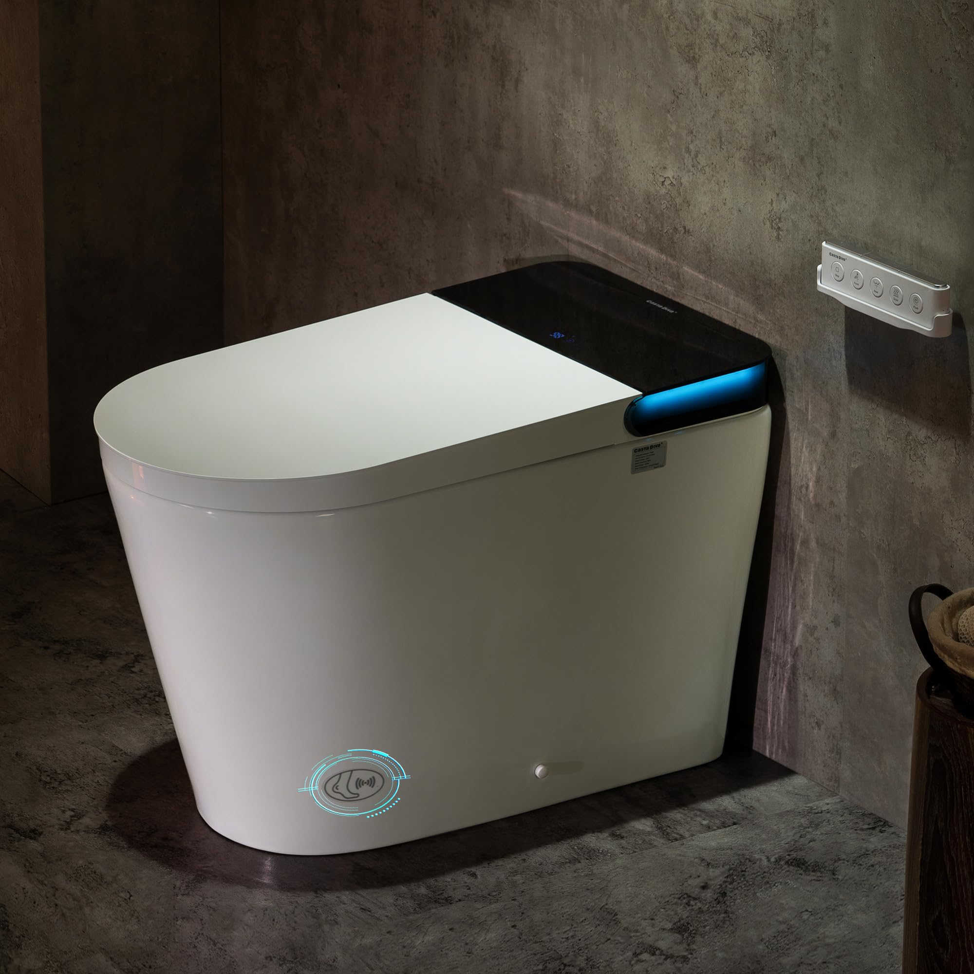 Photo 1 of Casta Diva Smart Toilet with Bidet Built in, Auto Open Close, Foot Sensor, 1000 MaP Auto Flushing, ADA Comfort Height, Artistic Lighting, Smart Heated Seat, Foam Dispenser, Tank Built in (CD-U010Max)