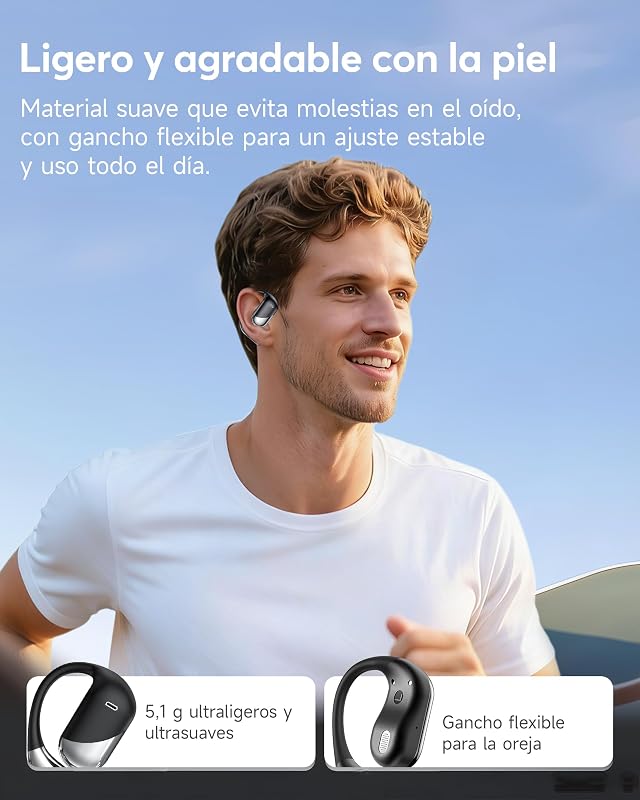 Auriculares Inalámbricos Bluetooth 6.1, Cascos Inalámbricos Open Ear