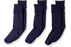 Jefferies Socks Girls 7-16 School Uniform Knee High 3 Pair Pack