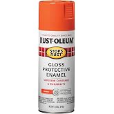 Rust-Oleum 214084 Stops Rust Spray Paint, 12 oz, Gloss Orange