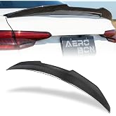 Real Carbon Fiber Trunk Spoiler for 2017-2024 Audi A4 S4 B9 Sedan | H style (High Kick), Fits all B9 Sedan A4 and S4