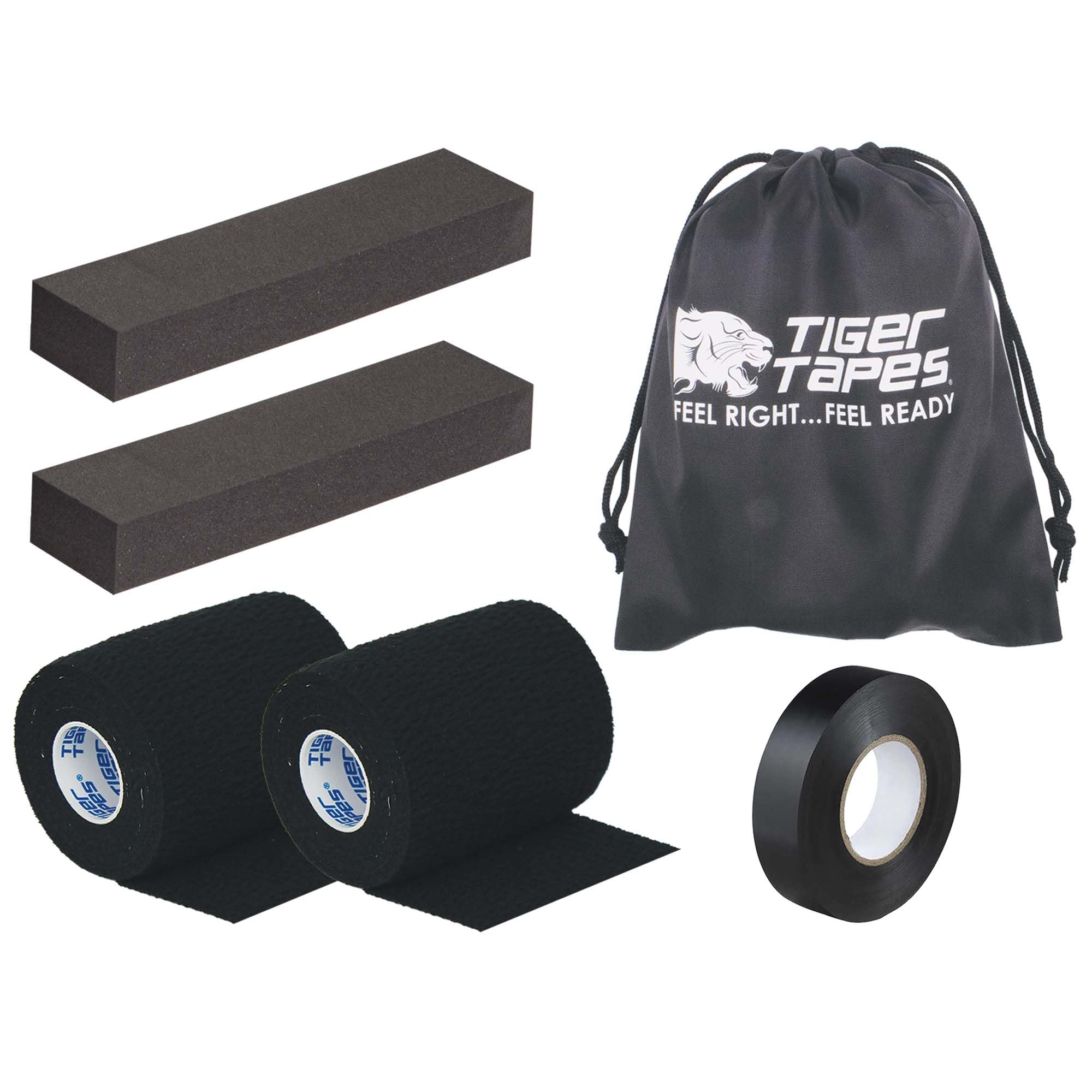 PHYSIQUE TIGER TAPES Rugby Lifting Kit - Rugby Lineout Lifting Tape, Lifting blocks, Eab Tear Tape, Maximum Support for Rugby Players NOW WITH A FREE DRAWSTRING BAG INCLUDED! (Black)