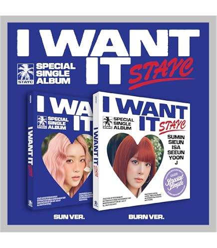 Amazon.com: STAYC I WANT IT Special Single Album (Photobook - SUN